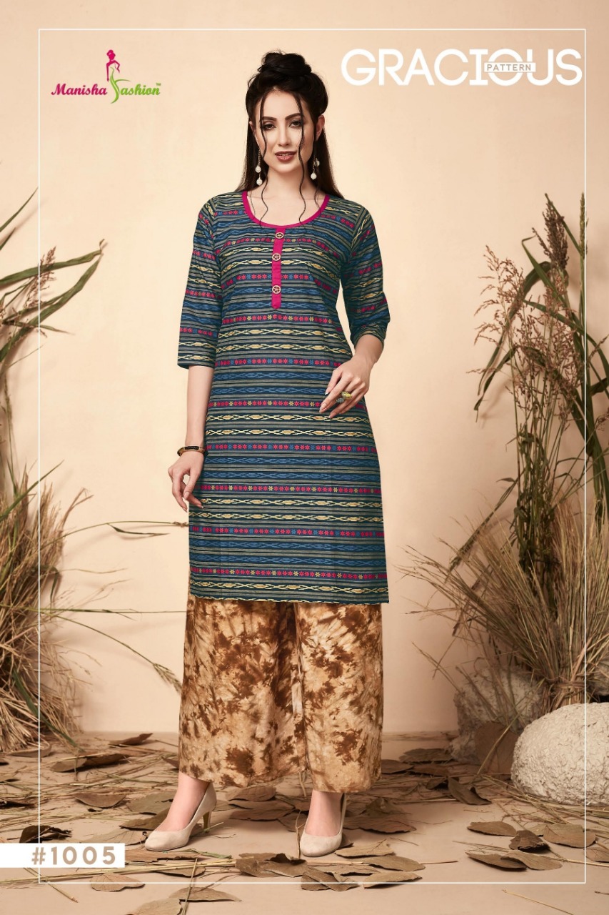 Melania Vol-1 By Manisha Fashion 1001 To 1010 Series Beautiful Colorful Stylish Fancy Casual Wear & Ethnic Wear & Ready To Wear Lawn Cotton Kurtis At Wholesale Price
