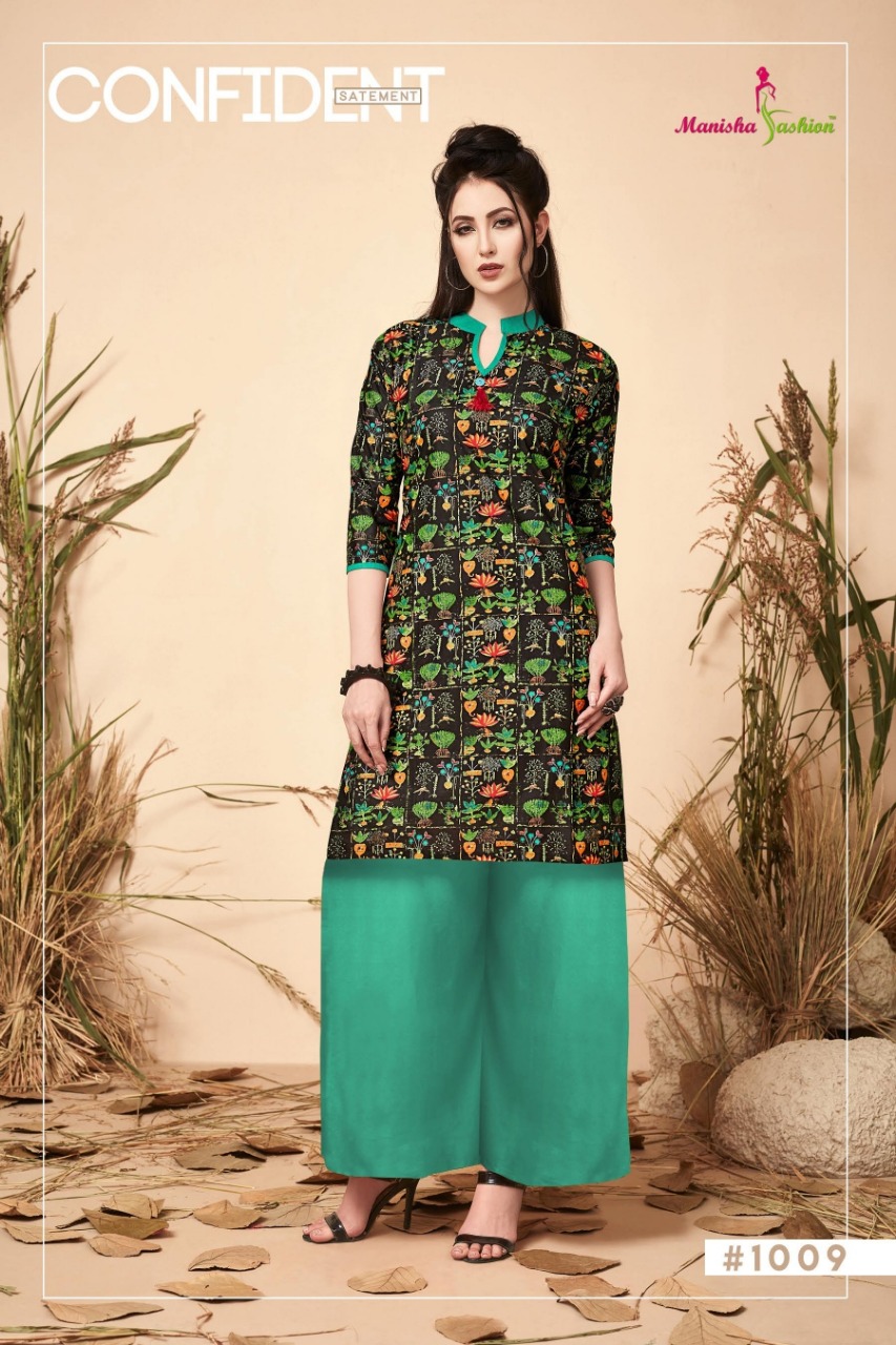 Melania Vol-1 By Manisha Fashion 1001 To 1010 Series Beautiful Colorful Stylish Fancy Casual Wear & Ethnic Wear & Ready To Wear Lawn Cotton Kurtis At Wholesale Price