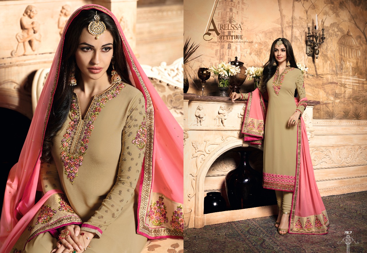 Melissa By Relssa Fabrics 2101 To 2108 Series Designer Suits Beautiful Stylish Fancy Colorful Party Wear & Occasional Wear Georgette Embroidered Dresses At Wholesale Price