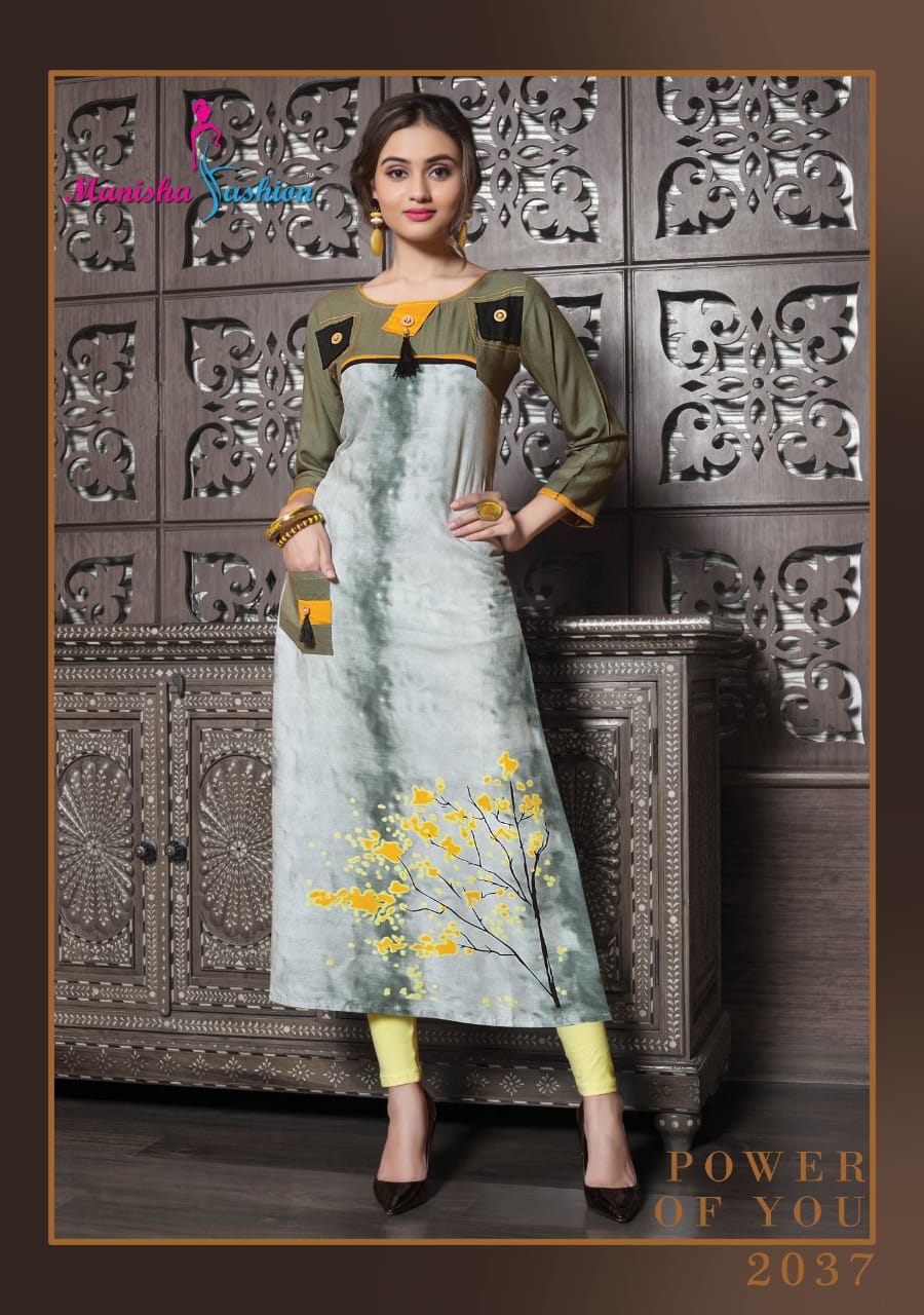 Melody Vol-2 By Manisha Fashion 2031 To 2040 Series Beautiful Colorful Stylish Fancy Casual Wear & Ethnic Wear & Ready To Wear Rayon Printed Kurtis At Wholesale Price