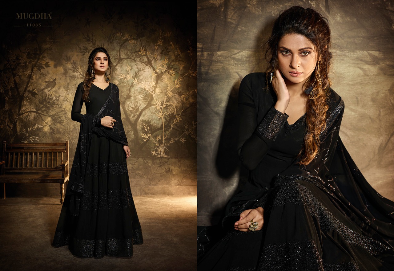 Memsaab Hit Design By Mugdha 11035 & 11036 Designer Bridal Wear Anarkali Suits Collection Beautiful Stylish Fancy Colorful Party Wear & Occasional Wear Silk Dresses At Wholesale Price