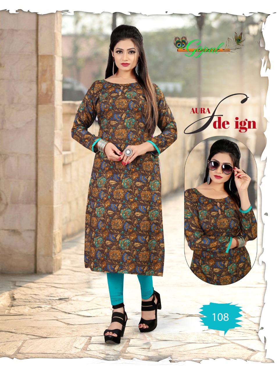 Messy Vol-1 By Gopal 101 To 108 Series Stylish Fancy Beautiful Colorful Casual Wear & Ethnic Wear Heavy Rayon Print Kurtis At Wholesale Price