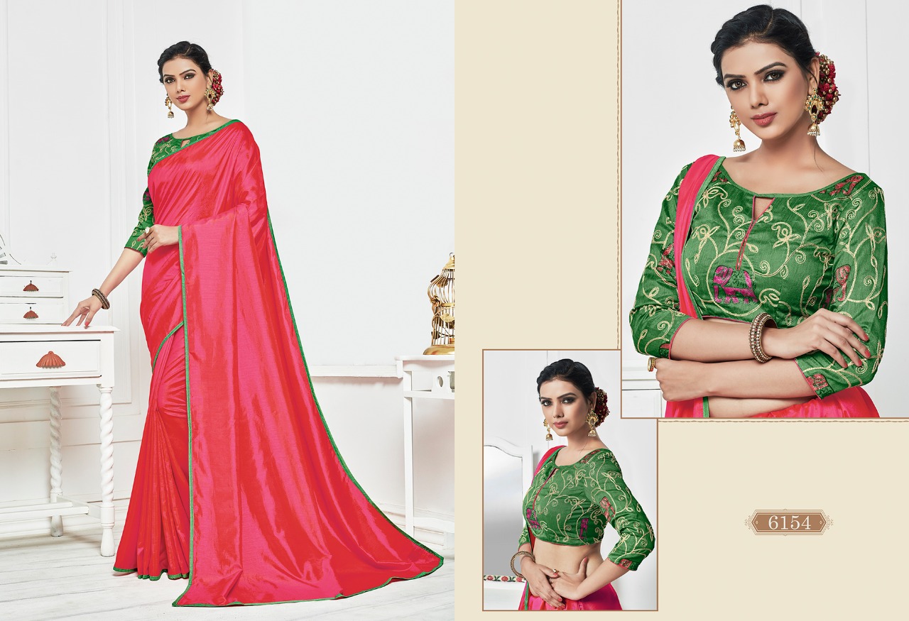 Michelin By Varsiddhi 6151 To 6159 Series Designer Indian Traditional Wear Beautiful Stylish Fancy Colorful Party Wear & Occasional Wear Sana Silk Sarees At Wholesale Price