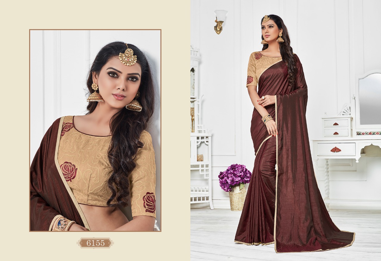 Michelin By Varsiddhi 6151 To 6159 Series Designer Indian Traditional Wear Beautiful Stylish Fancy Colorful Party Wear & Occasional Wear Sana Silk Sarees At Wholesale Price