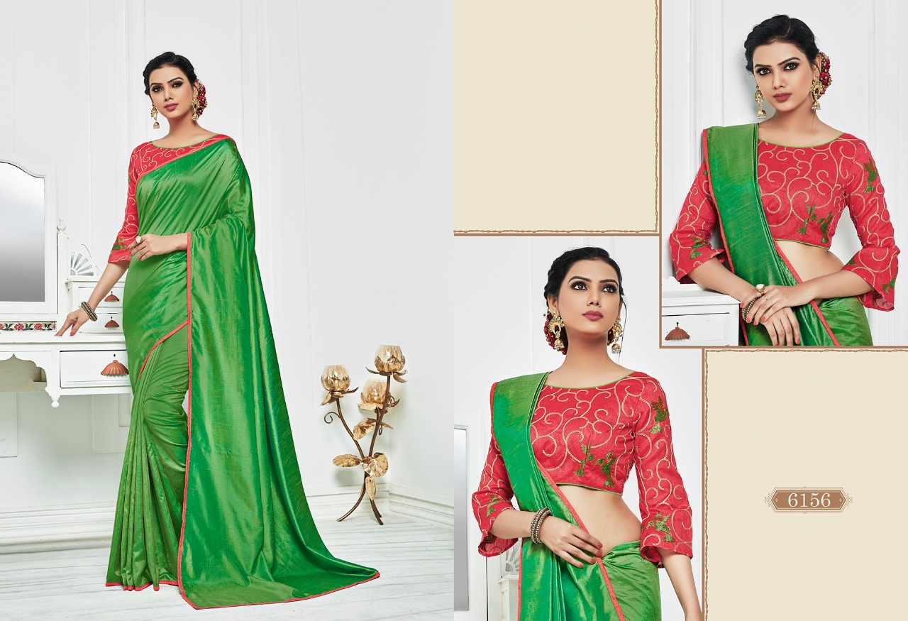 Michelin By Varsiddhi 6151 To 6159 Series Designer Indian Traditional Wear Beautiful Stylish Fancy Colorful Party Wear & Occasional Wear Sana Silk Sarees At Wholesale Price