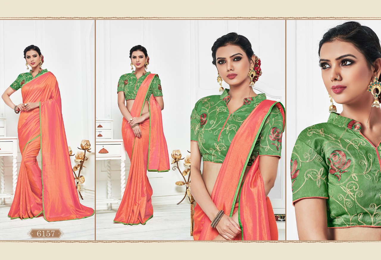 Michelin By Varsiddhi 6151 To 6159 Series Designer Indian Traditional Wear Beautiful Stylish Fancy Colorful Party Wear & Occasional Wear Sana Silk Sarees At Wholesale Price