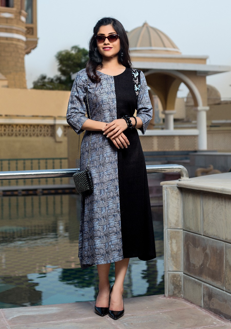 Mili Juli By Manisha Fashion 1001 To 1010 Series Beautiful Colorful Stylish Fancy Casual Wear & Ethnic Wear & Ready To Wear Pure Rayon Printed Kurtis At Wholesale Price