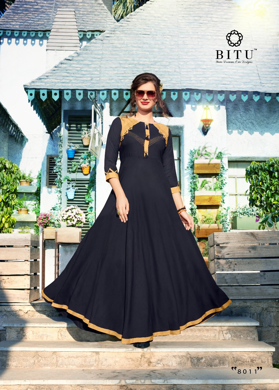 Miracle By Bitu 8011 To 8016 Series Beautiful Stylish Fancy Colorful Casual Wear & Ethnic Wear & Ready To Wear Rayon Slub Printed Kurtis At Wholesale Price
