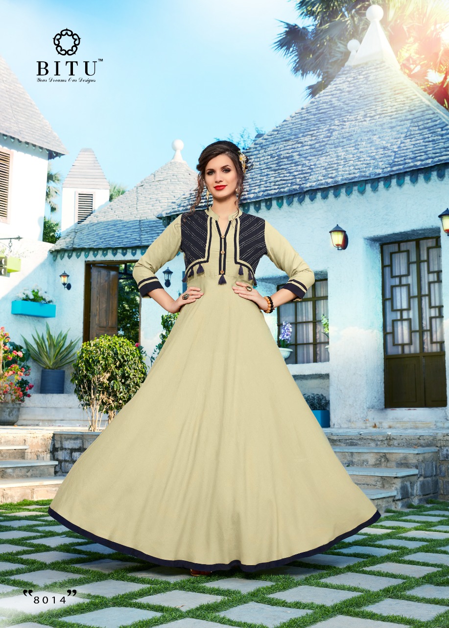 Miracle By Bitu 8011 To 8016 Series Beautiful Stylish Fancy Colorful Casual Wear & Ethnic Wear & Ready To Wear Rayon Slub Printed Kurtis At Wholesale Price