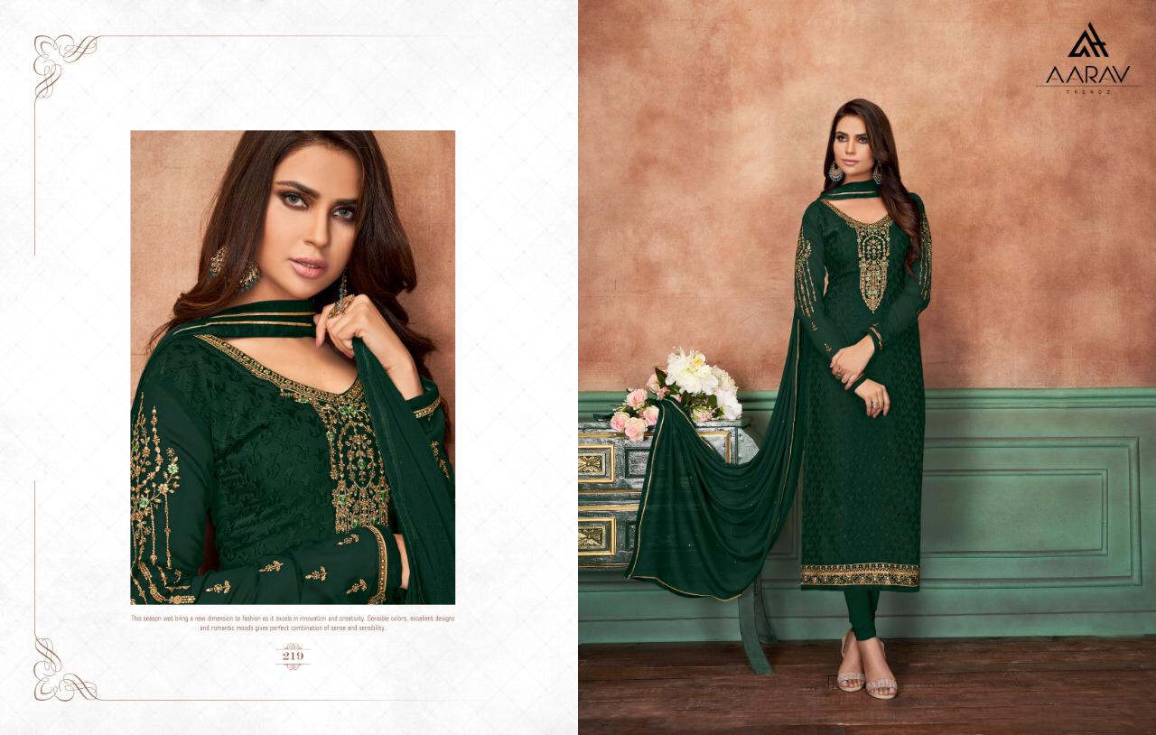 Miracle Brasso Vol-3 By Aarav Trendz 219 To 226 Series Designer Suits Beautiful Stylish Fancy Colorful Party Wear & Occasional Wear Brasso Embroidered Dresses At Wholesale Price