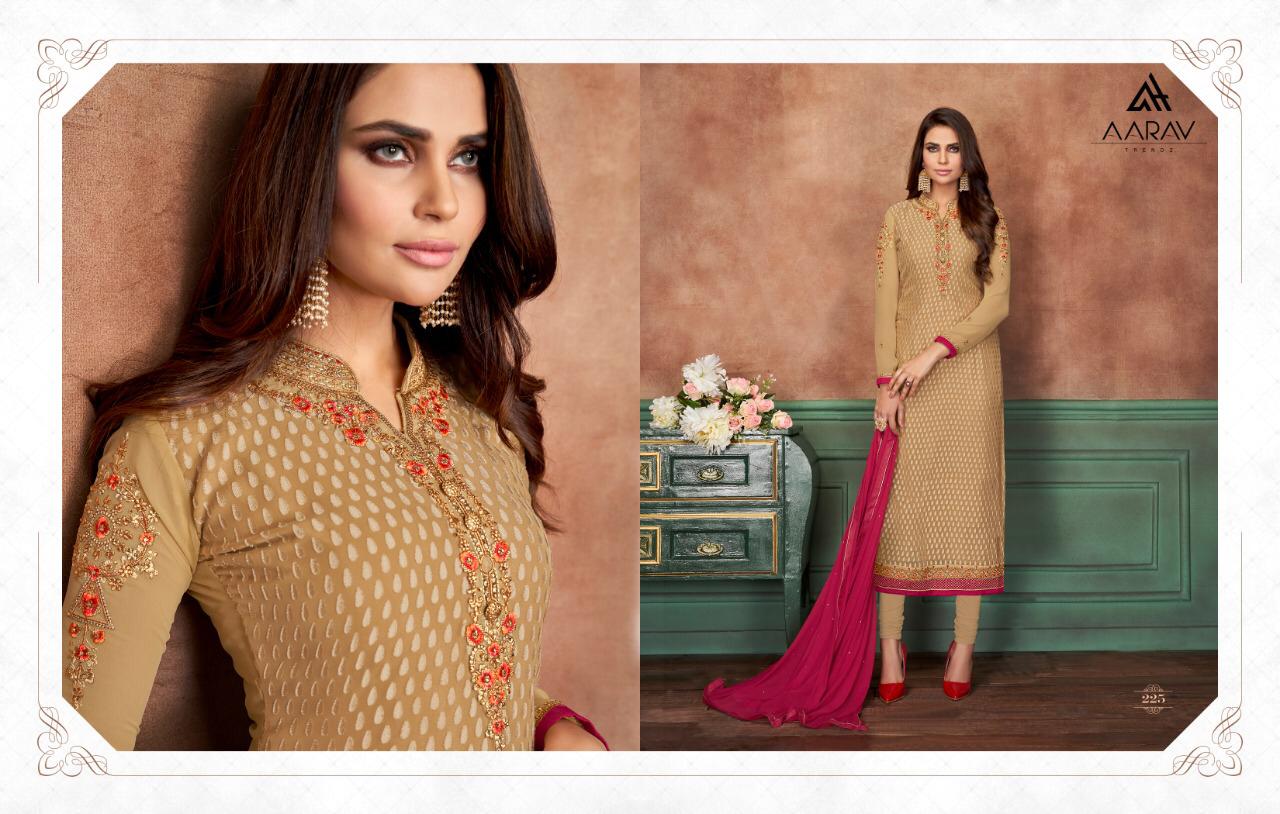 Miracle Brasso Vol-3 By Aarav Trendz 219 To 226 Series Designer Suits Beautiful Stylish Fancy Colorful Party Wear & Occasional Wear Brasso Embroidered Dresses At Wholesale Price