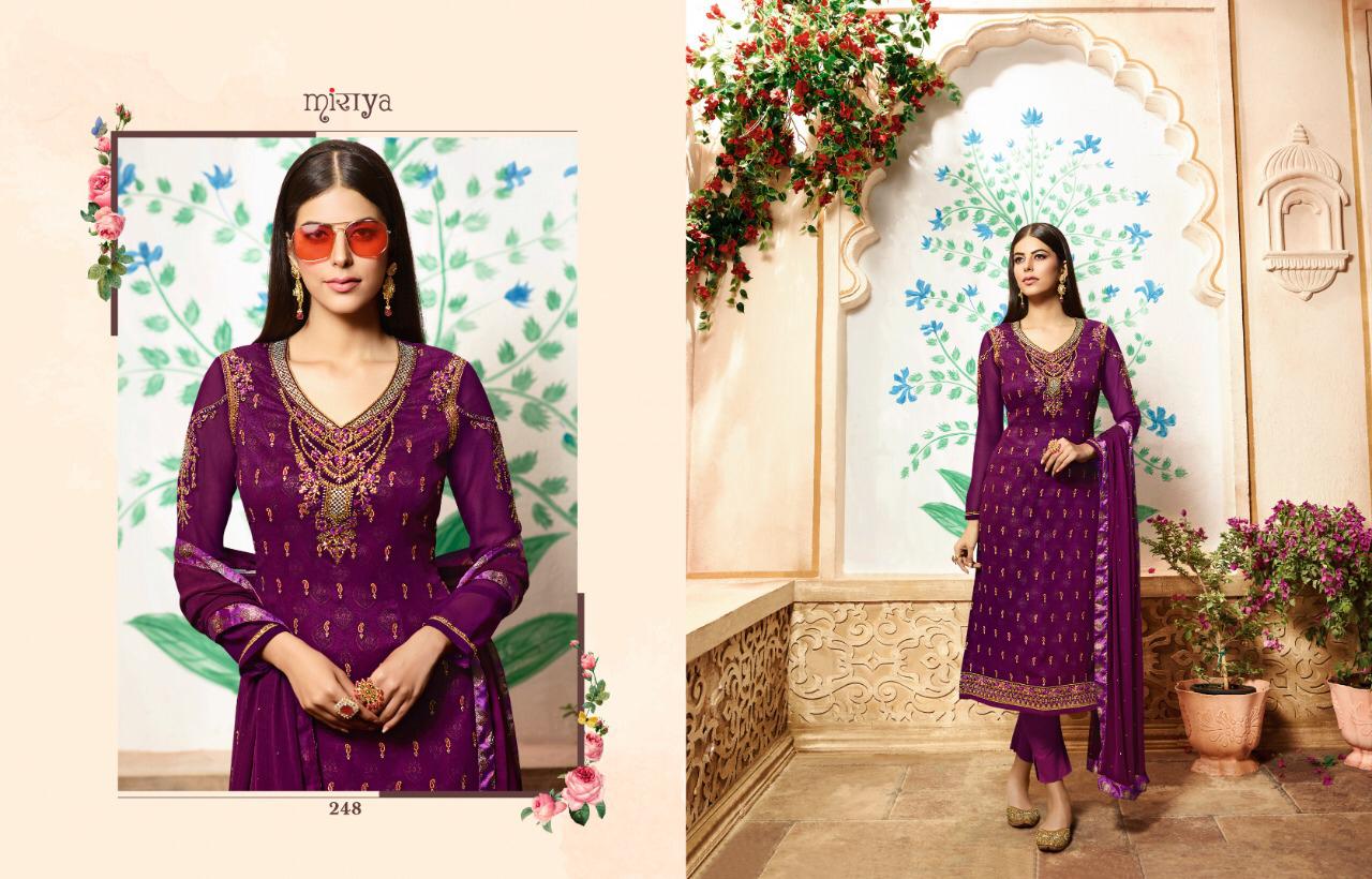 Miraya Vol-3 By Aarav Trendz 245 To 252 Series Beautiful Sharara Suits Stylish Fancy Colorful Ethnic Wear & Party Wear Real Georgette Embroidery Dresses At Wholesale Price