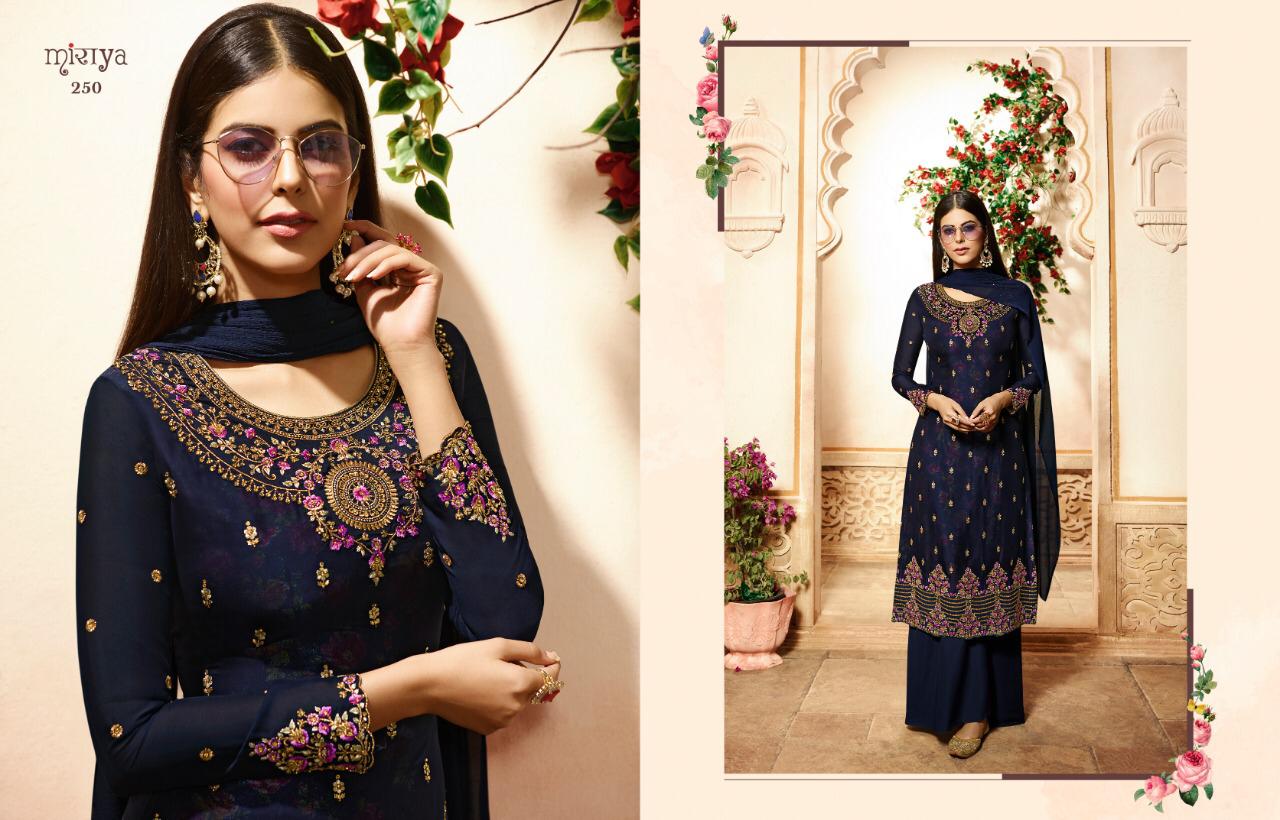 Miraya Vol-3 By Aarav Trendz 245 To 252 Series Beautiful Sharara Suits Stylish Fancy Colorful Ethnic Wear & Party Wear Real Georgette Embroidery Dresses At Wholesale Price