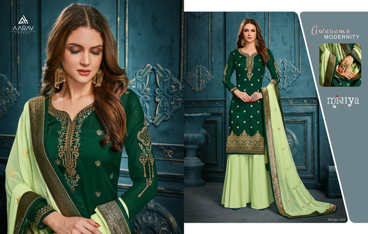 Miraya Vol-6 By Aarav Trendz 0263 To 0266 Series Designer Sharara Suits Collection Beautiful Stylish Colorful Fancy Party Wear & Occasional Wear Meenakari Jacquard With Work Dresses At Wholesale Price