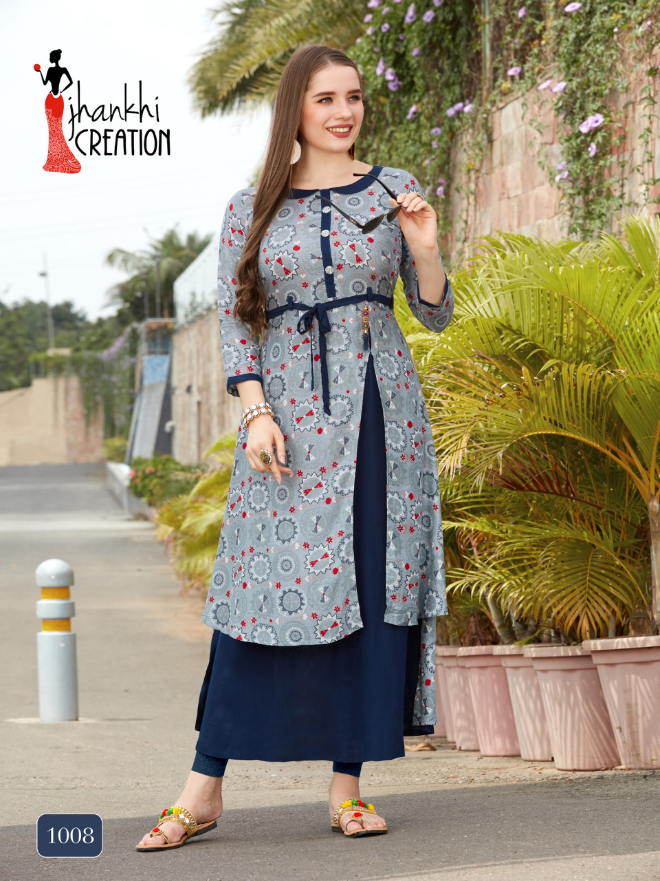 Mishri Vol-3 By Jhankhi Creation 1001 To 1008 Series Beautiful Colorful Stylish Fancy Casual Wear & Ethnic Wear & Ready To Wear Heavy Rayon Printed Kurtis At Wholesale Price