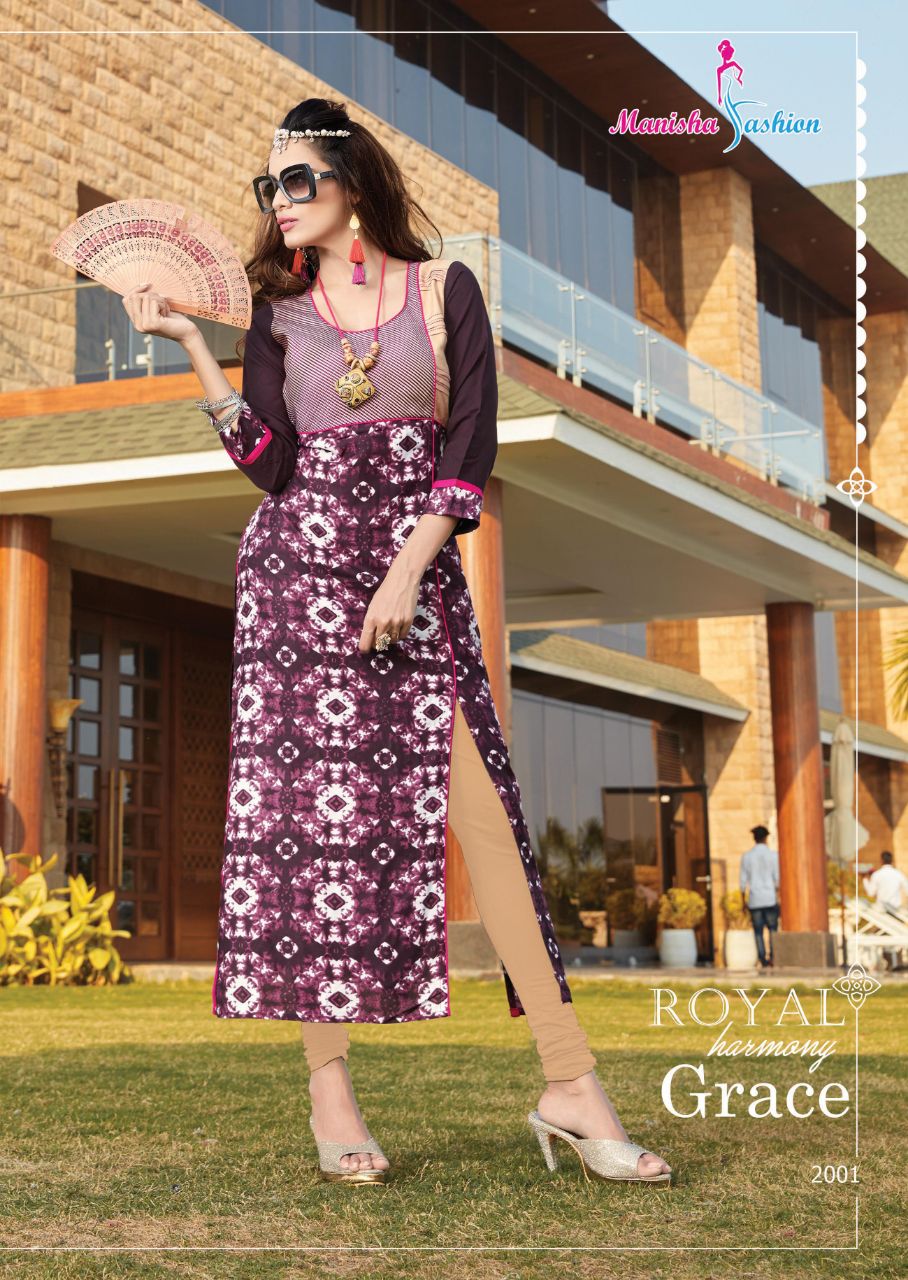 Mishti Vol-2 By Manisha Fashion 2001 To 2010 Series Beautiful Stylish Fancy Colorful Casual Wear & Ethnic Wear Rayon Printed Kurtis At Wholesale Price