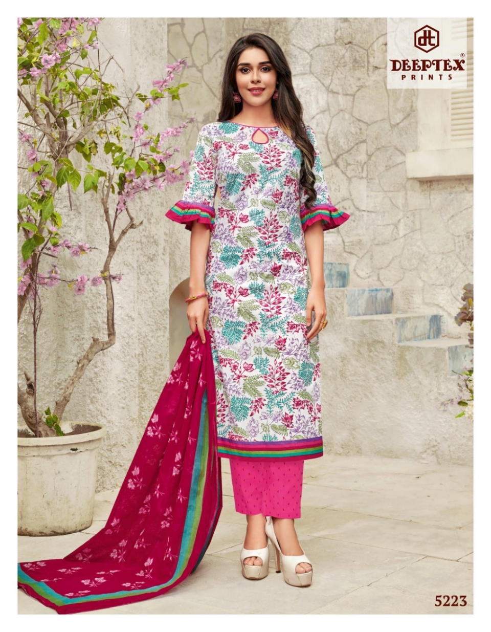 Miss India Vol-52 By Deeptex Prints 52001 To To 52026 Series Beautiful Fancy Colorful Stylish Wedding Wear Collection Party Wear & Occasional Wear Cotton Print Dresses At Wholesale Price