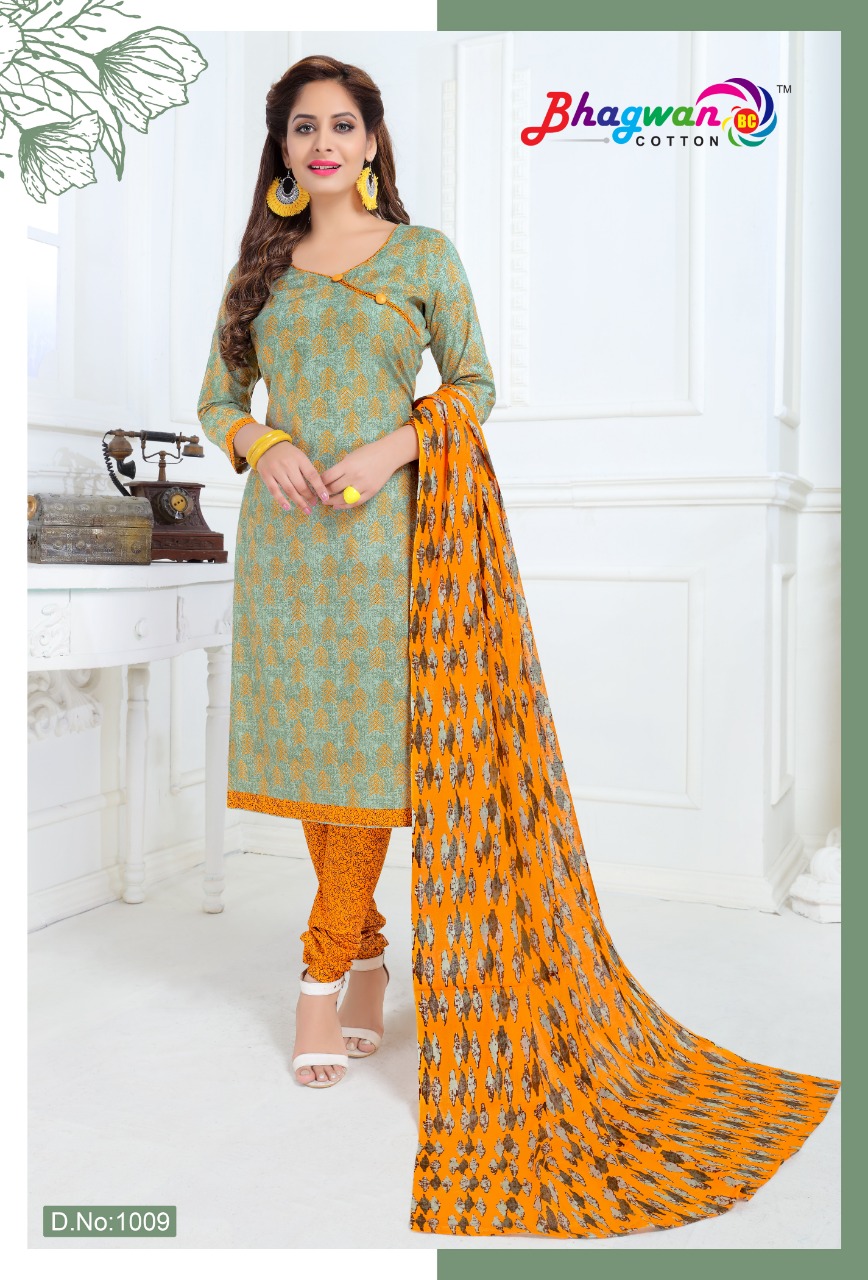 Miss World Vol-1 By Bhagwan Cotton 1001 To 1015 Series Indian Traditional Wear Collection Beautiful Stylish Fancy Colorful Party Wear & Occasional Wear Cotton Printed Dress At Wholesale Price