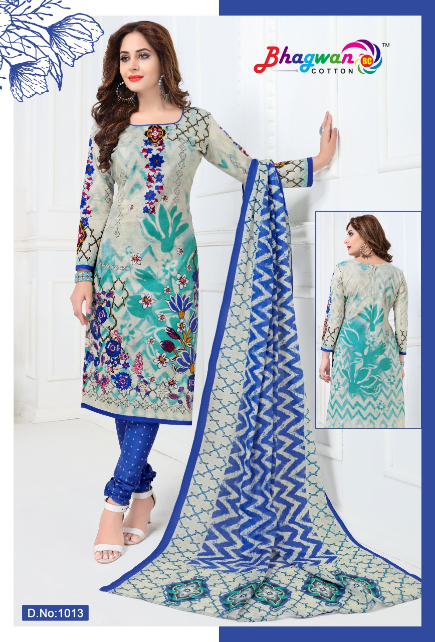 Miss World Vol-1 By Bhagwan Cotton 1001 To 1015 Series Indian Traditional Wear Collection Beautiful Stylish Fancy Colorful Party Wear & Occasional Wear Cotton Printed Dress At Wholesale Price
