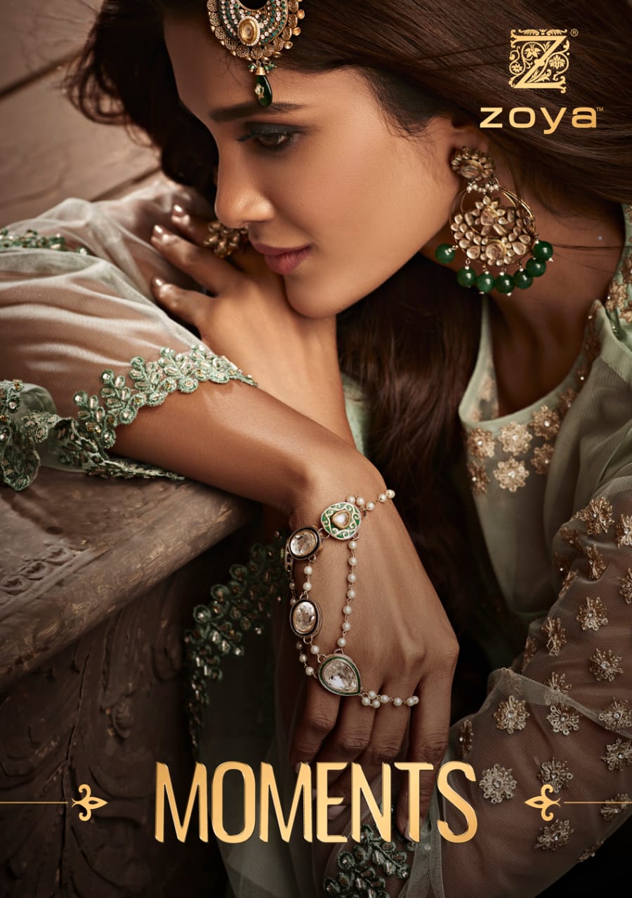 Moments By Zoya 29001 To 29008 Series Beautiful Stylish Designer Printed And Embroidered Party Wear Occasional Wear Georgette Embroidered Dresses At Wholesale Price