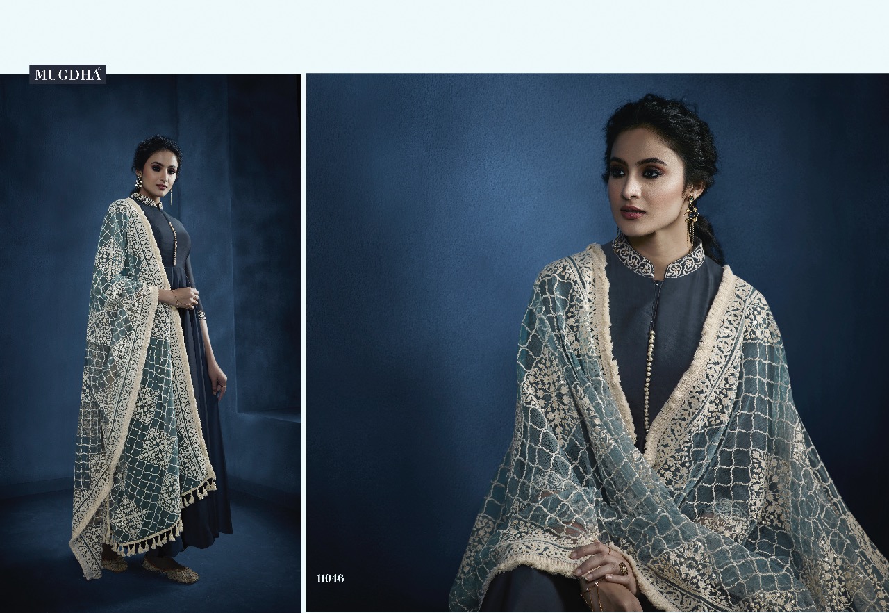 Monika By Mugdha 11045 To 11049 Series Designer Collection Beautiful Stylish Fancy Colorful Party Wear & Occasional Wear Georgette/net Dresses At Wholesale Price