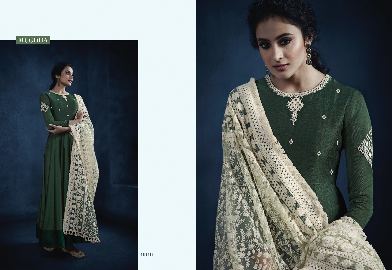 Monika By Mugdha 11045 To 11049 Series Designer Collection Beautiful Stylish Fancy Colorful Party Wear & Occasional Wear Georgette/net Dresses At Wholesale Price