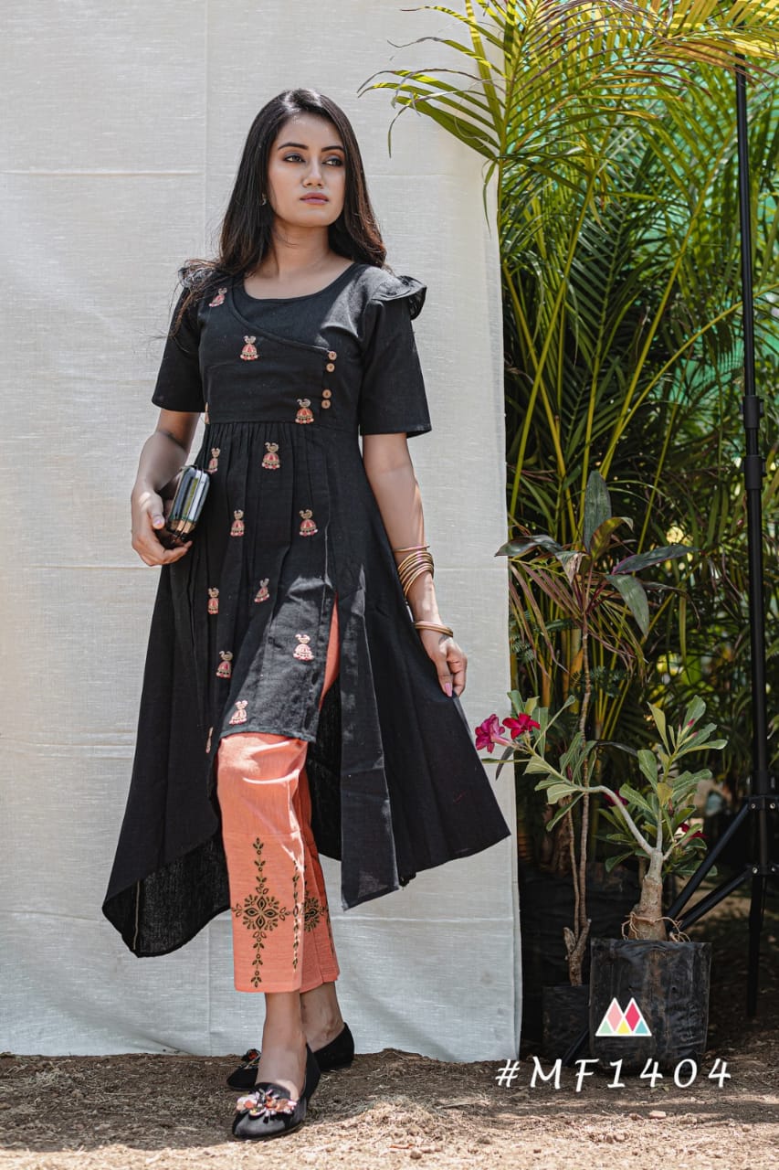 Mood Spring Summer Vol-19 By Mesmora 1400 To 1409 Series Beautiful Stylish Colorful Fancy Casual Wear & Ethnic Wear & Ready To Wear Pure Khadi Embroidery Kurtis At Wholesale Price