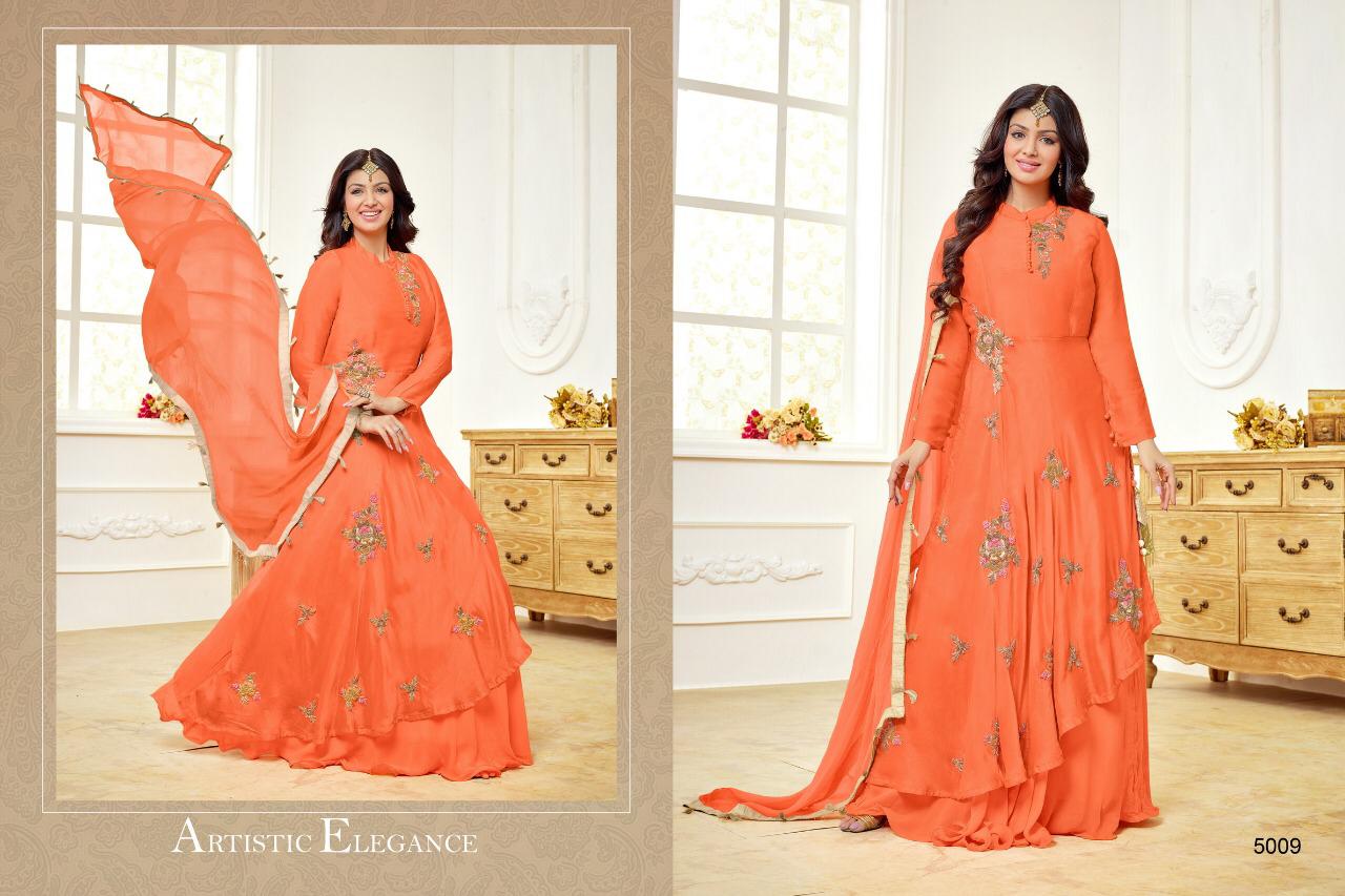 Moof-11 By Moof Fashion 5004 To 5011 Series Beautiful Suits Colorful Stylish Fancy Casual Wear & Ethnic Wear Satin Cotton With Work Dresses At Wholesale Price