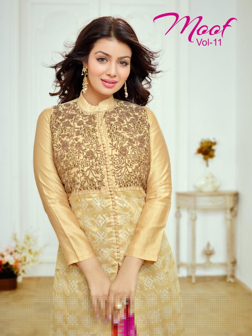 Moof-11 By Moof Fashion 5004 To 5011 Series Beautiful Suits Colorful Stylish Fancy Casual Wear & Ethnic Wear Satin Cotton With Work Dresses At Wholesale Price