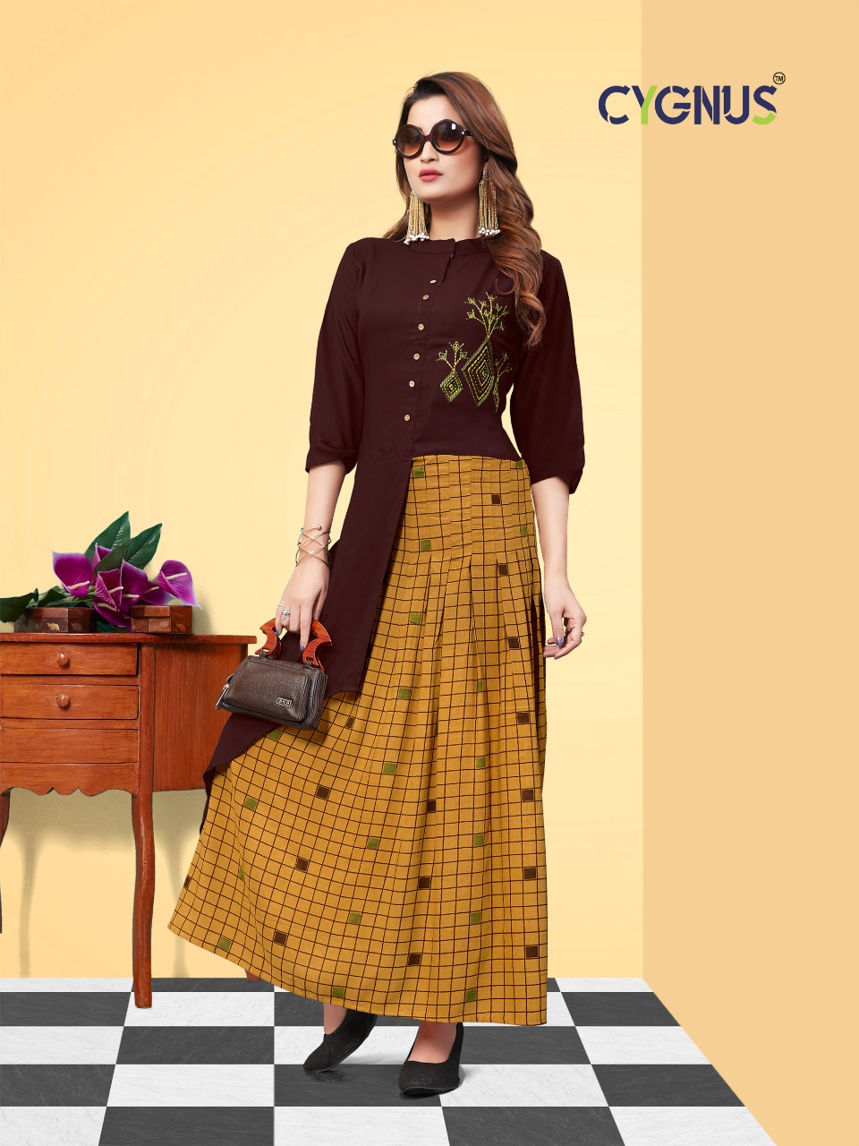 Moon Walk By Cygnus 1001 To 1006 Series Beautiful Colorful Stylish Fancy Casual Wear & Ethnic Wear & Ready To Wear Heavy Rayon Printed Kurtis At Wholesale Price