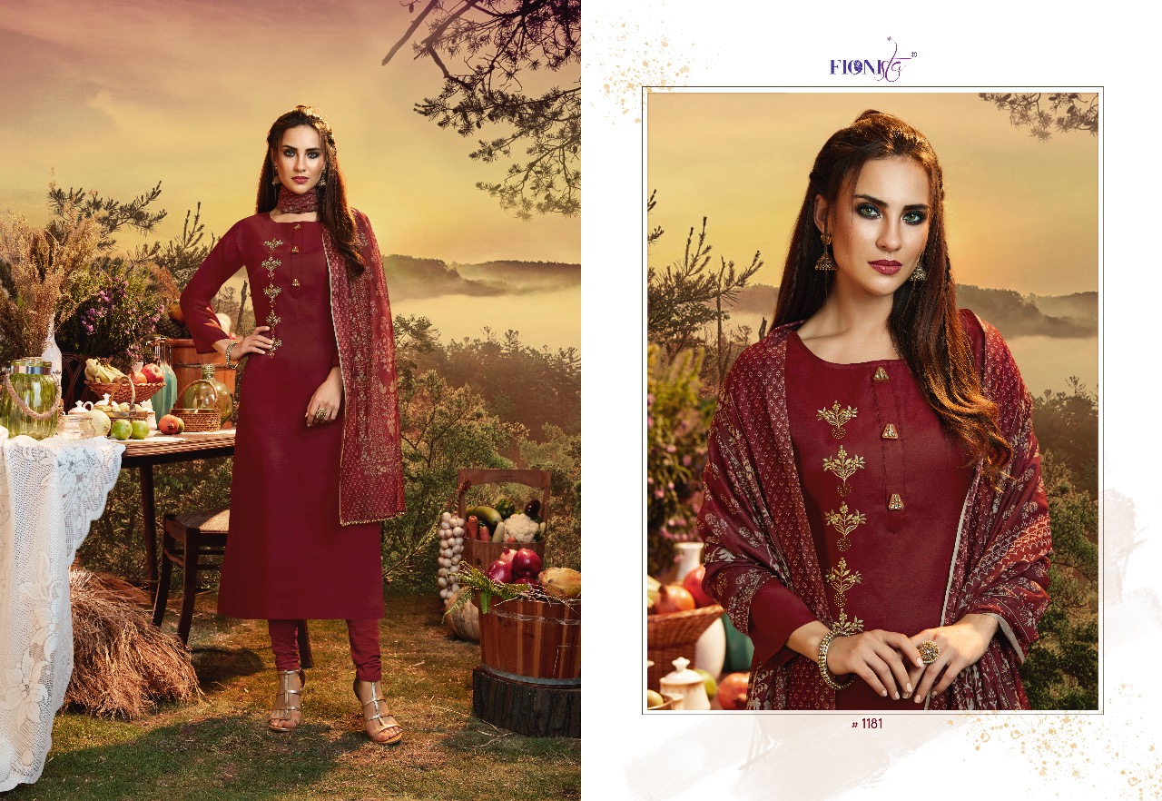 Mosam By Fionista 1181 To 1186 Series Indian Traditional Wear Collection Beautiful Stylish Fancy Colorful Party Wear & Occasional Wear Linen Satin Printed Kurtis At Wholesale Price