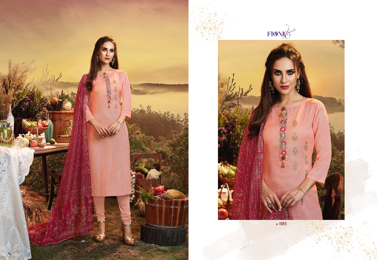 Mosam By Fionista 1181 To 1186 Series Indian Traditional Wear Collection Beautiful Stylish Fancy Colorful Party Wear & Occasional Wear Linen Satin Printed Kurtis At Wholesale Price