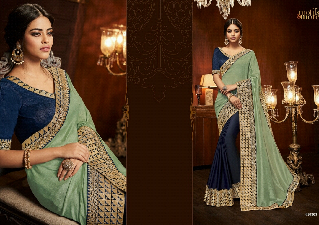 Motifs And More Vol-3 By Motifs & More 10301 To 10318 Series Indian Traditional Wear Collection Beautiful Stylish Fancy Colorful Party Wear & Occasional Wear Sarees At Wholesale Price