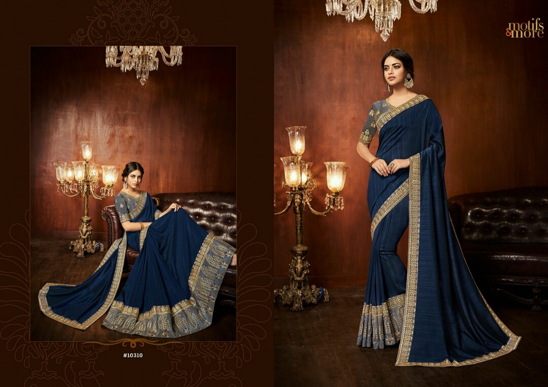 Motifs And More Vol-3 By Motifs & More 10301 To 10318 Series Indian Traditional Wear Collection Beautiful Stylish Fancy Colorful Party Wear & Occasional Wear Sarees At Wholesale Price