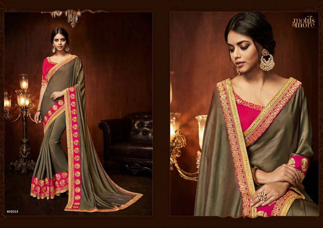 Motifs And More Vol-3 By Motifs & More 10301 To 10318 Series Indian Traditional Wear Collection Beautiful Stylish Fancy Colorful Party Wear & Occasional Wear Sarees At Wholesale Price