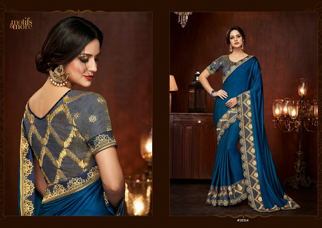 Motifs And More Vol-3 By Motifs & More 10301 To 10318 Series Indian Traditional Wear Collection Beautiful Stylish Fancy Colorful Party Wear & Occasional Wear Sarees At Wholesale Price