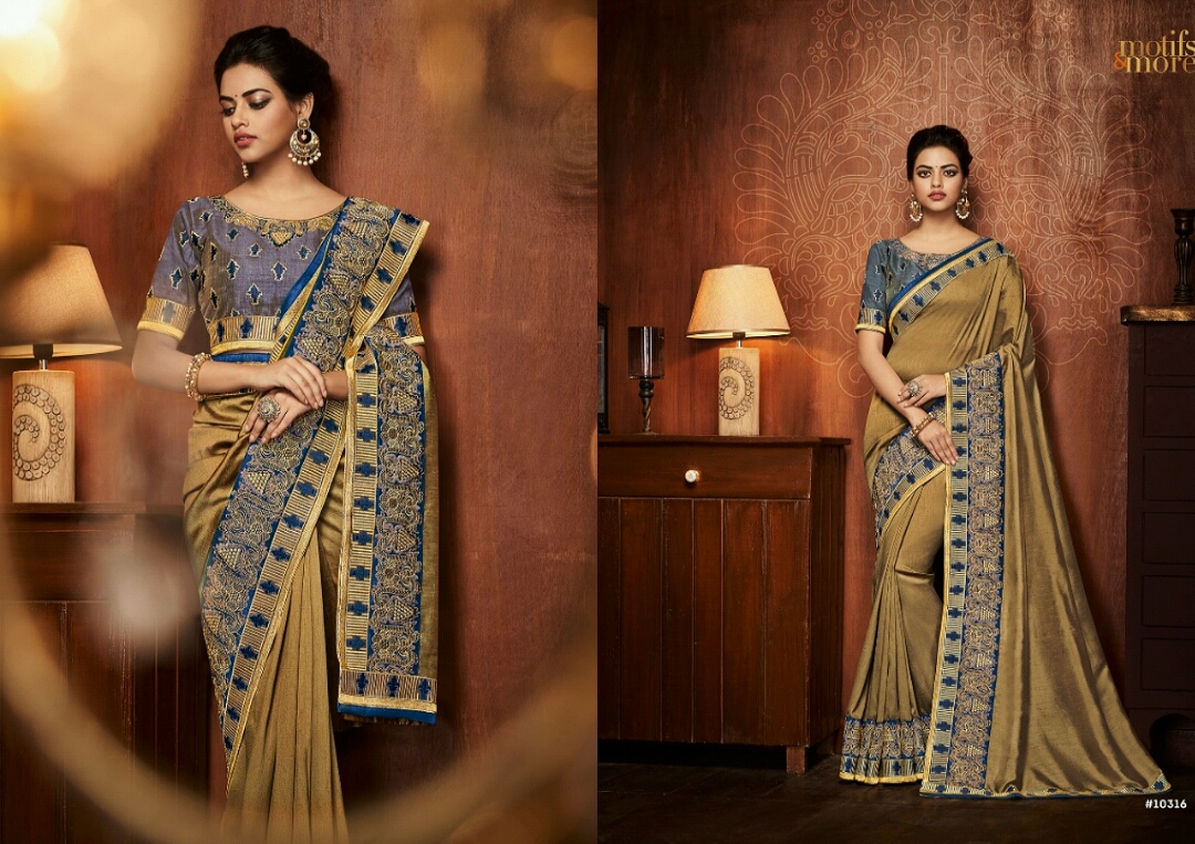 Motifs And More Vol-3 By Motifs & More 10301 To 10318 Series Indian Traditional Wear Collection Beautiful Stylish Fancy Colorful Party Wear & Occasional Wear Sarees At Wholesale Price