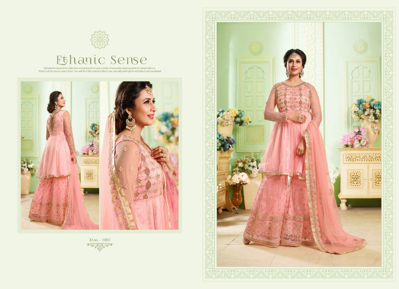 Mrigni Vol-6 By Mrigni 1001 To 1006 Series Indian Traditional Wear Collection Beautiful Stylish Fancy Colorful Party Wear & Occasional Wear Butterfly Net With Embroidery Dress At Wholesale Price