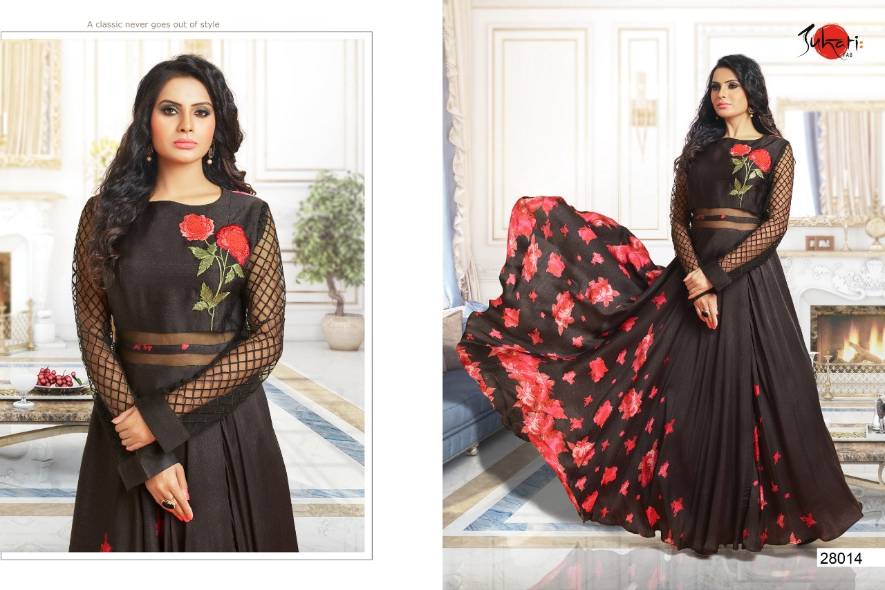 Myra Vol-4 By Suhati Fab 28008 To 28017 Series Designer Stylish Fancy Colorful Beautiful Party Wear & Ethnic Wear Satin/ Muslin Silk Kurtis At Wholesale Price