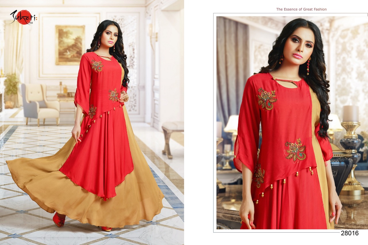 Myra Vol-4 By Suhati Fab 28008 To 28017 Series Designer Stylish Fancy Colorful Beautiful Party Wear & Ethnic Wear Satin/ Muslin Silk Kurtis At Wholesale Price