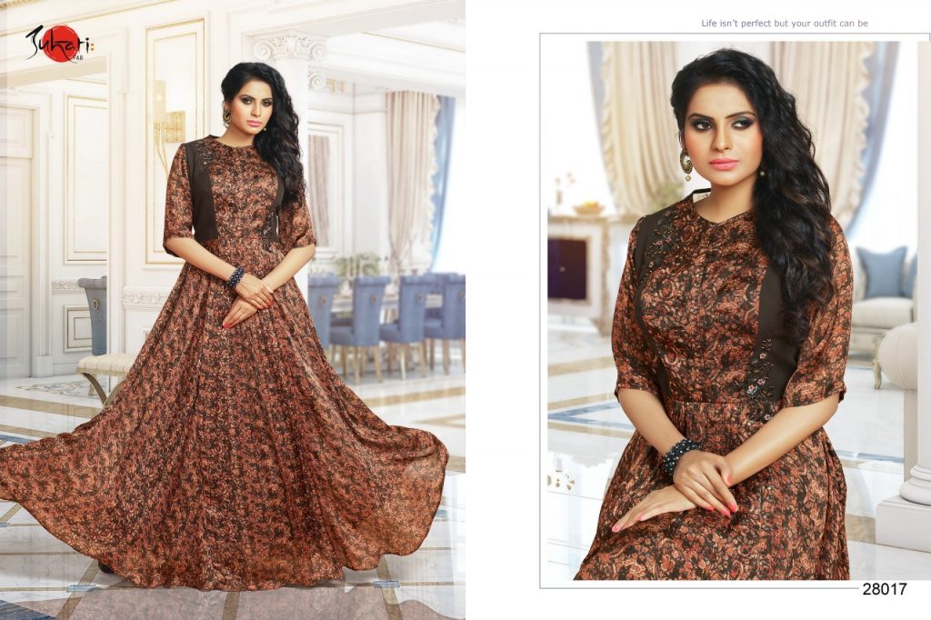Myra Vol-4 By Suhati Fab 28008 To 28017 Series Designer Stylish Fancy Colorful Beautiful Party Wear & Ethnic Wear Satin/ Muslin Silk Kurtis At Wholesale Price