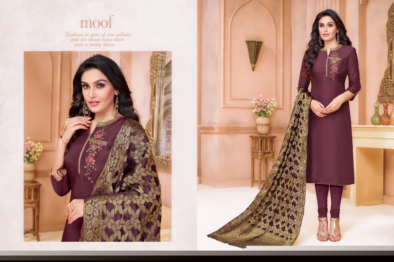 Naari Vol-2 By Moof Fashion 801 To 808 Series Designer Suits Collection Beautiful Stylish Fancy Colorful Party Wear & Occasional Wear Nancy Silk Embroidered Dresses At Wholesale Price