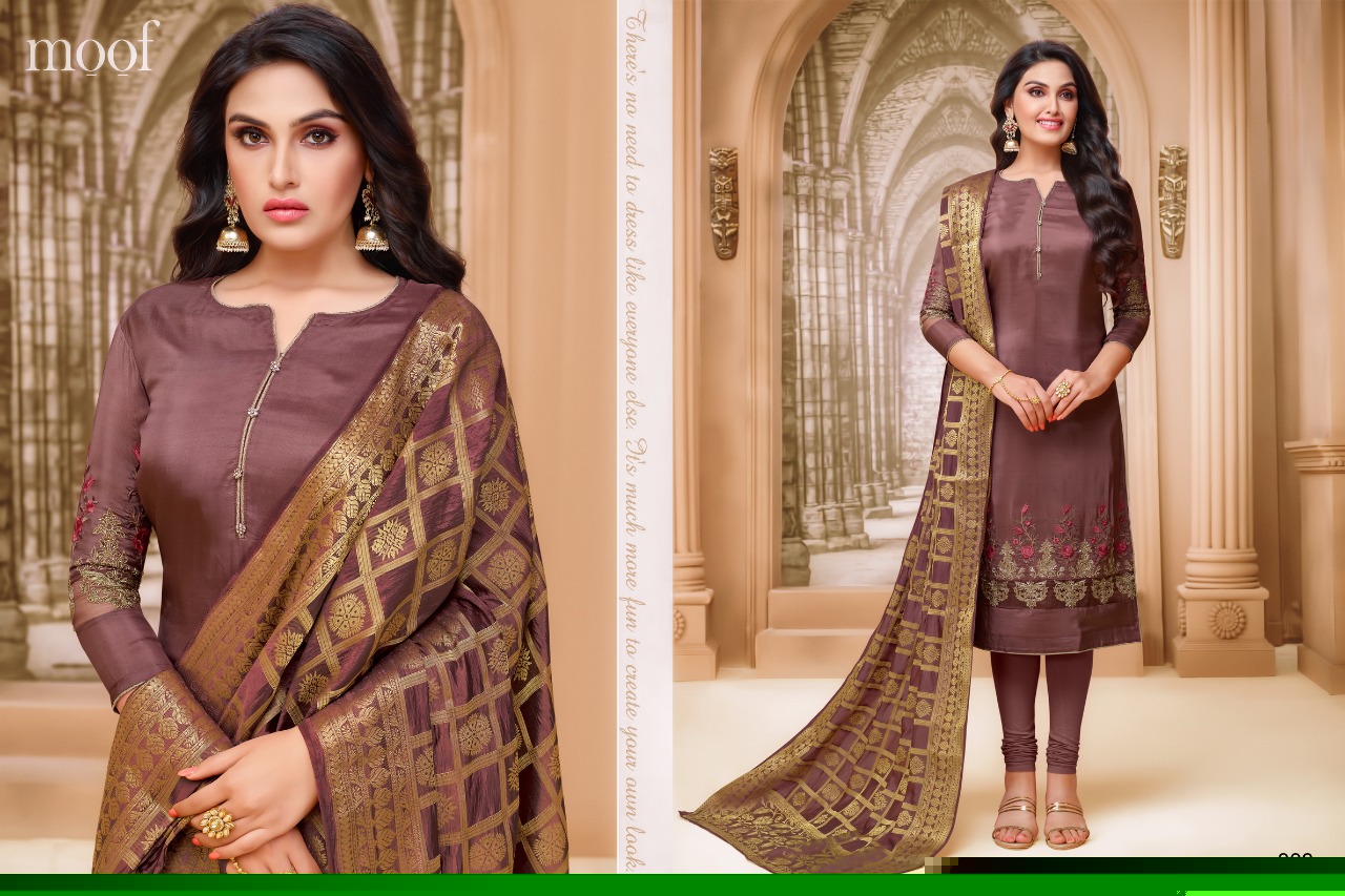 Naari Vol-2 By Moof Fashion 801 To 808 Series Designer Suits Collection Beautiful Stylish Fancy Colorful Party Wear & Occasional Wear Nancy Silk Embroidered Dresses At Wholesale Price