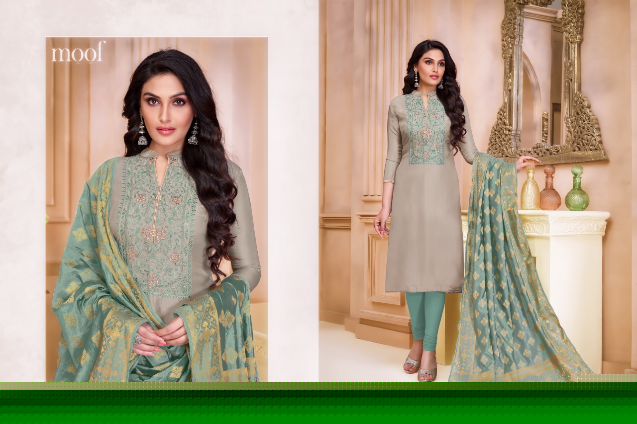 Naari Vol-2 By Moof Fashion 801 To 808 Series Designer Suits Collection Beautiful Stylish Fancy Colorful Party Wear & Occasional Wear Nancy Silk Embroidered Dresses At Wholesale Price