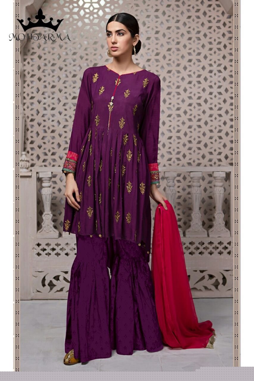 Naaz Vol-2 By Mohtarma Fabrics 01 To 07 Series Designer Pakistani Suits Collection Stylish Beautiful Fancy Colorful Party Wear & Occasional Wear Faux Georgette Dresses At Wholesale Price