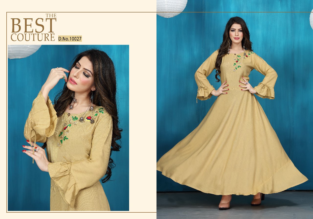 Naaz By Neeti Creation 10021 To 10026 Series Stylish Fancy Beautiful Colorful Casual Wear & Ethnic Wear Heavy Plain Rayon Printed Kurtis At Wholesale Price