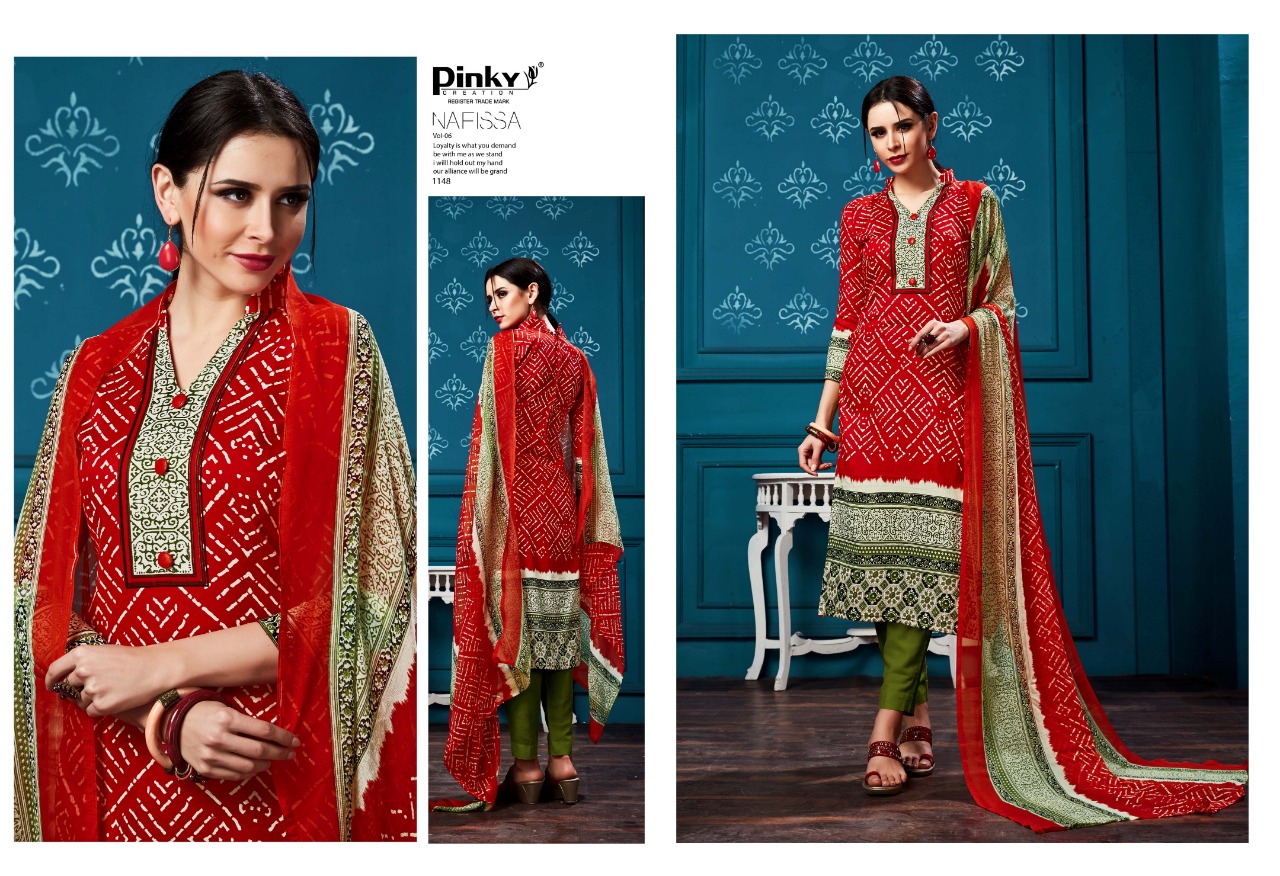 Nafissa Vol-6 By Pinky Creation 1141 To 1148 Series Designer Beautiful Stylish Fancy Colorful Casual Wear & Ethnic Wear & Ready To Wear Glace Dresses At Wholesale Price