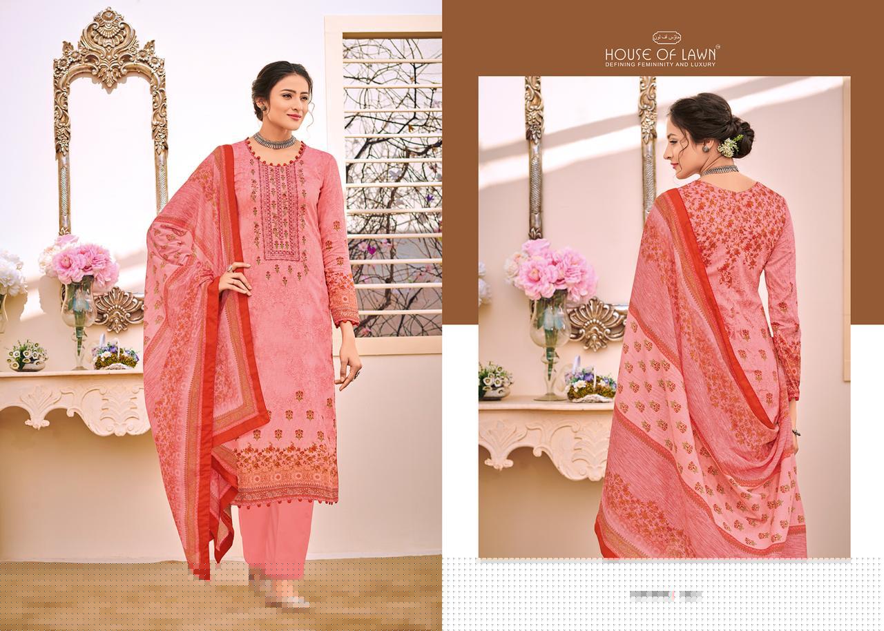 Naitra By House Of Lawn 101 To 110 Series Designer Wedding Collection Beautiful Stylish Fancy Colorful Party Wear & Occasional Wear Heavy Jam Satin With Heavy Embroidered Dresses At Wholesale Price