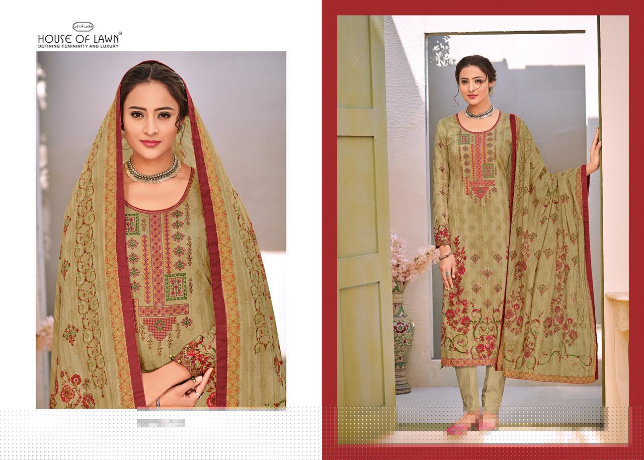 Naitra By House Of Lawn 101 To 110 Series Designer Wedding Collection Beautiful Stylish Fancy Colorful Party Wear & Occasional Wear Heavy Jam Satin With Heavy Embroidered Dresses At Wholesale Price