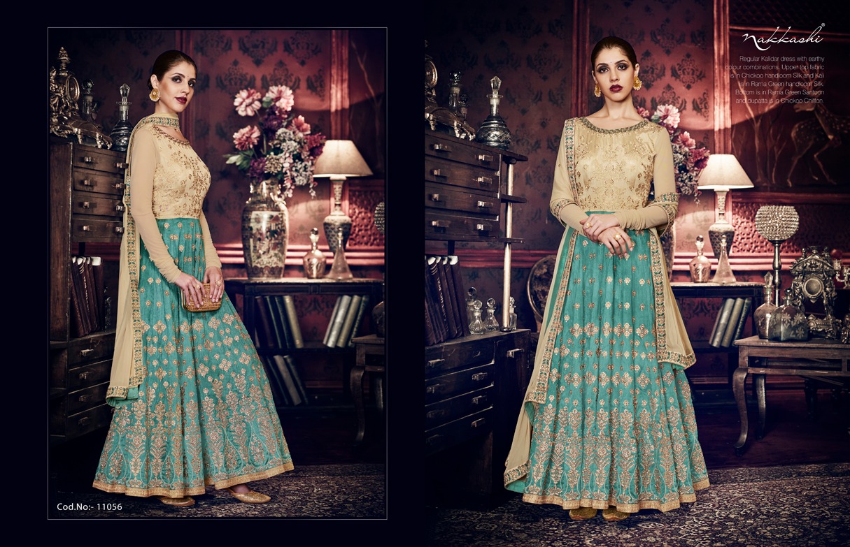 Nakkashi 11052 Series By Nakkashi 11052 To 11058 Series Indian Wedding Wear Collection Beautiful Stylish Fancy Colorful Party Wear & Occasional Wear Handloom Silk Dresses At Wholesale Price